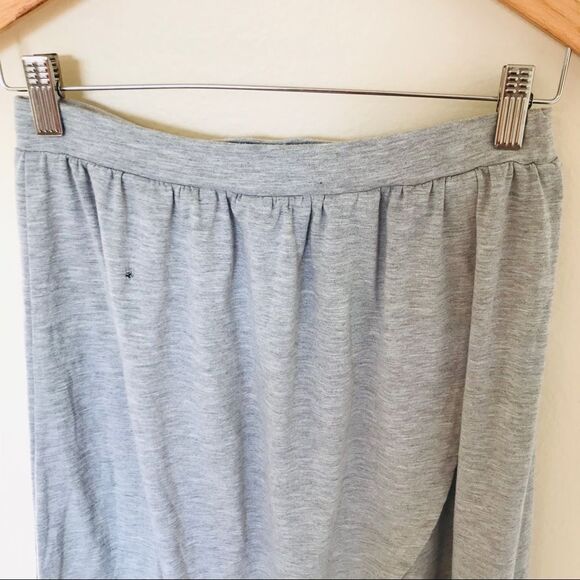 ASOS Light Grey Classic Soft Cotton High-Waisted High-Low Causal Wrap Skirt | 6 - Picture 6 of 8